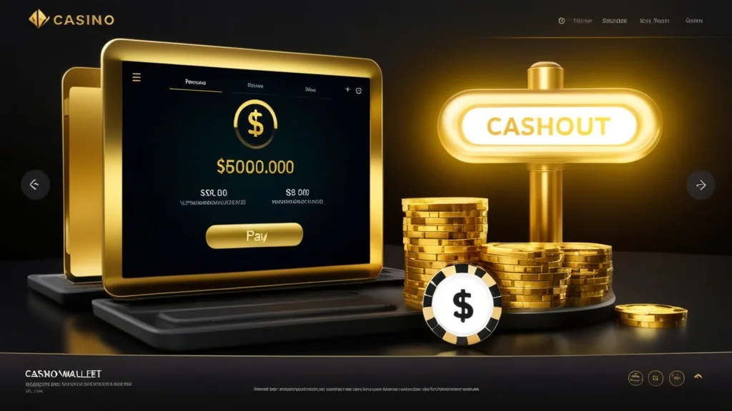 Small deposit amount and cashout threshold shown on a casino balance screen